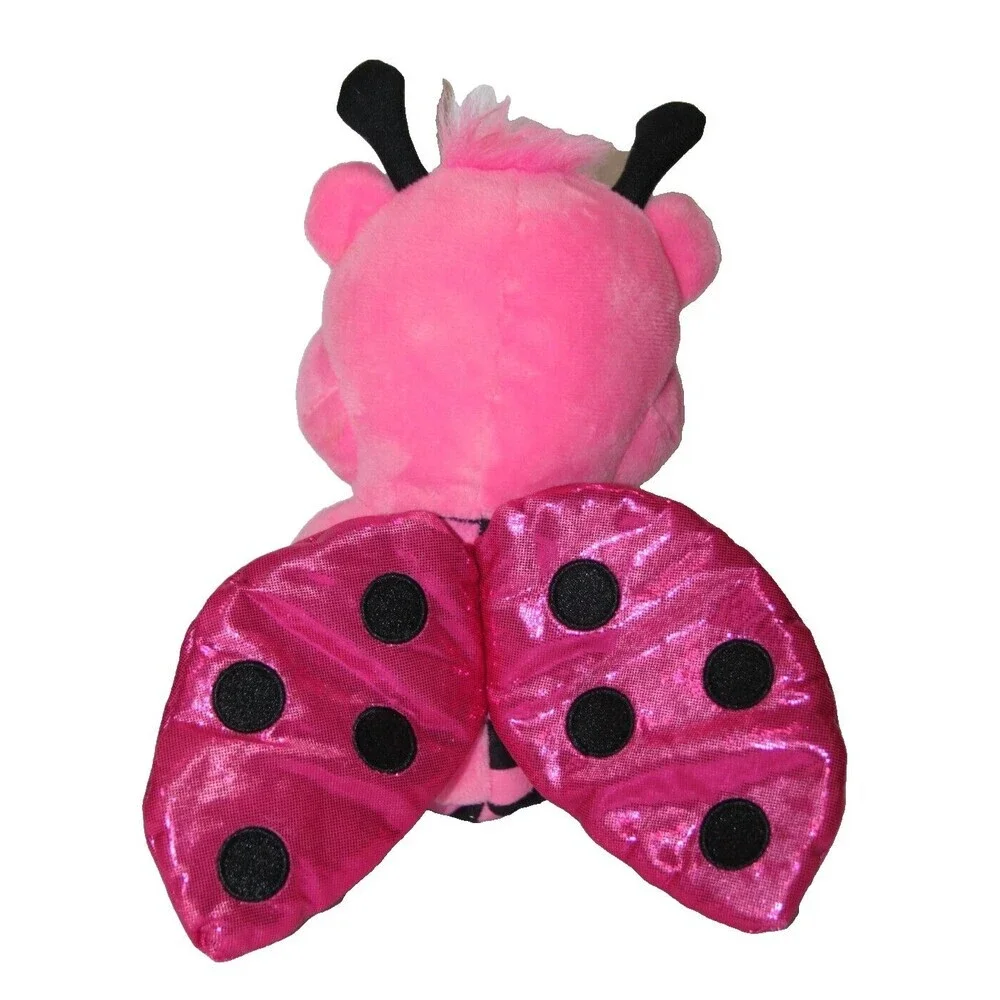 Care Bears Lady Bug Cheer Rainbow Wings Pink Special Edition Stuffed Animal 10